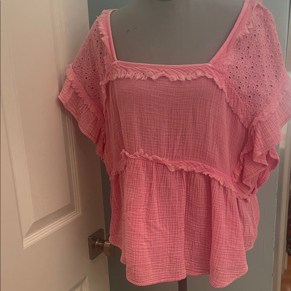 PRICE INCLUDES ALL 3 tops!!! Pink is your color! All 3 fun pink blouses! OBO